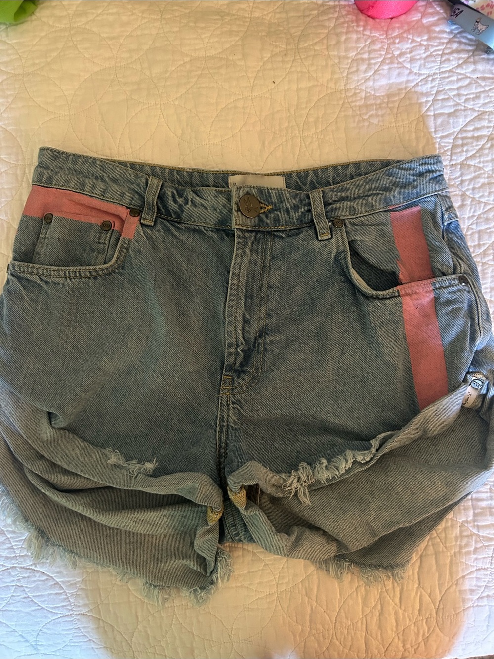 One teaspoon bandits with pink stripe size 28